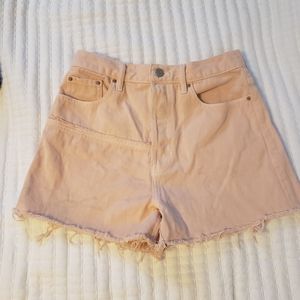 Pacsun pink denim shorts